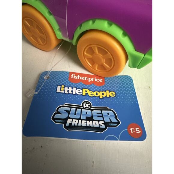 Fisher Price Little People DC Super Friends Vehicles and Removable Joker - Picture 7 of 10